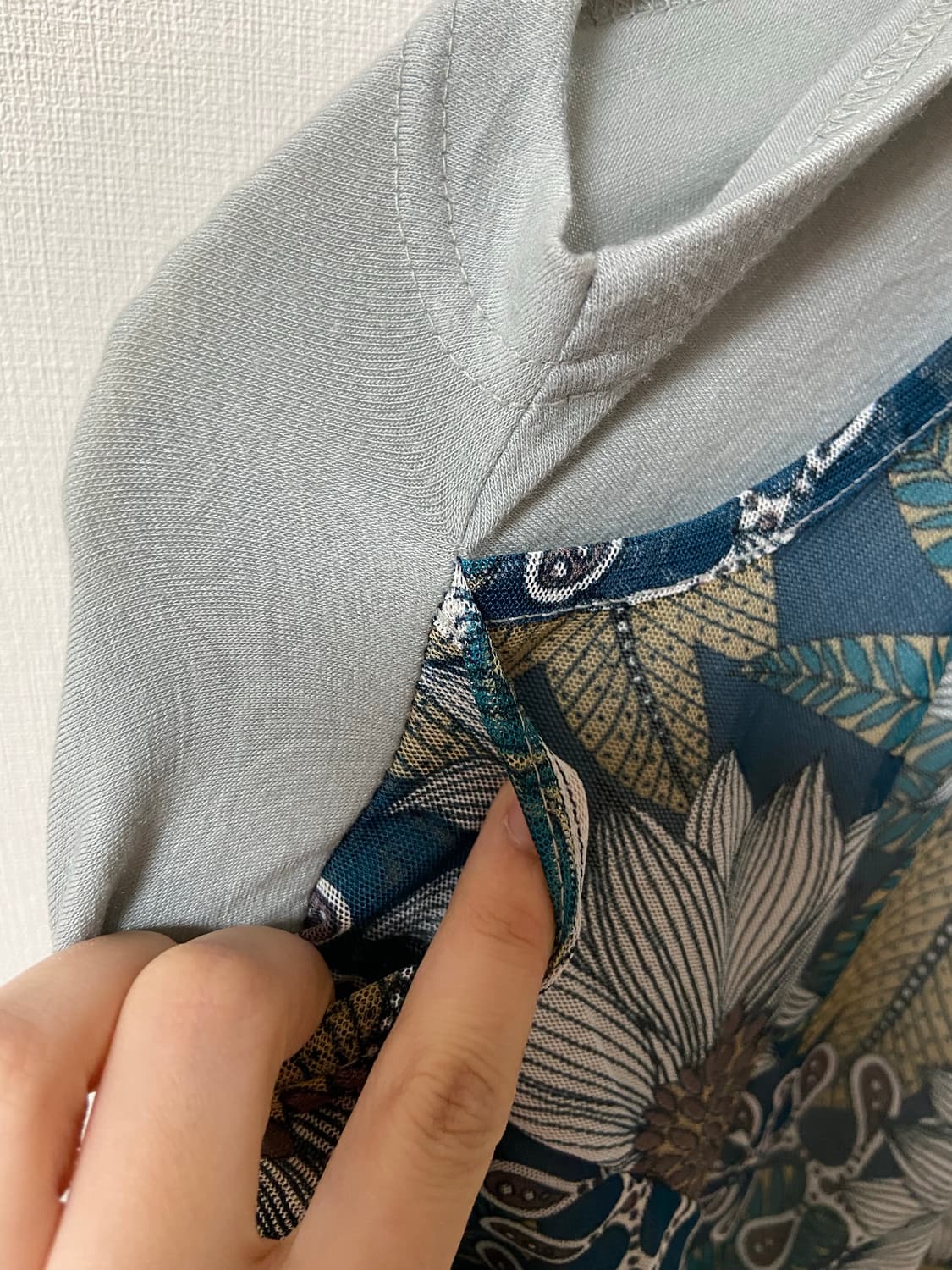 일본 빈티지 모리걸 하구미깔 긴팔레이어드 플라워 블라우스 상품이미지6