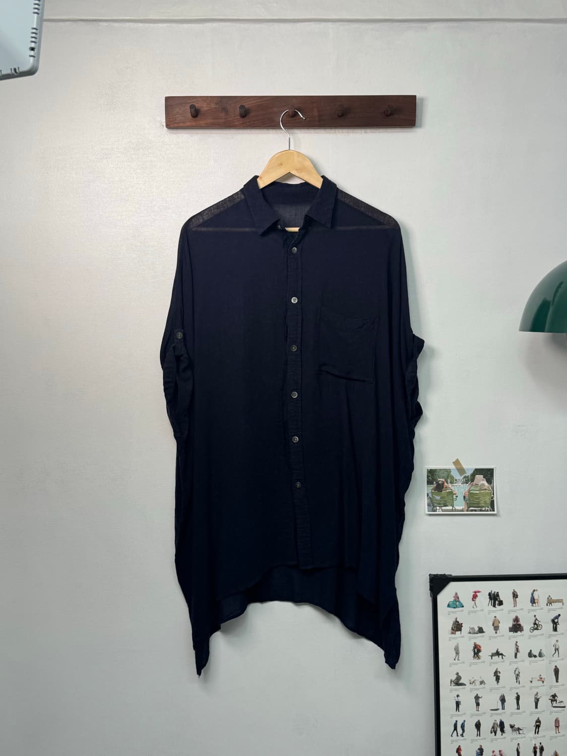 요지야마모토 슬리브리스 셔츠/S16 상품이미지1