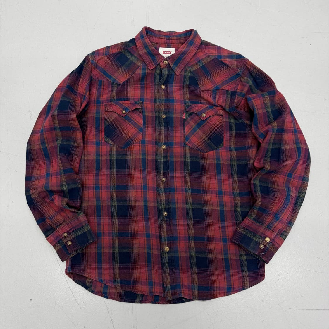 리바이스 웨스턴 체크셔츠  상품이미지2