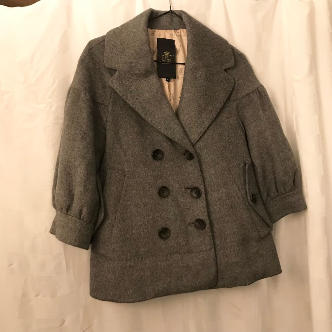 Oz2nd 오즈세컨 라떼갸루 그레이 숏코트 상품이미지4