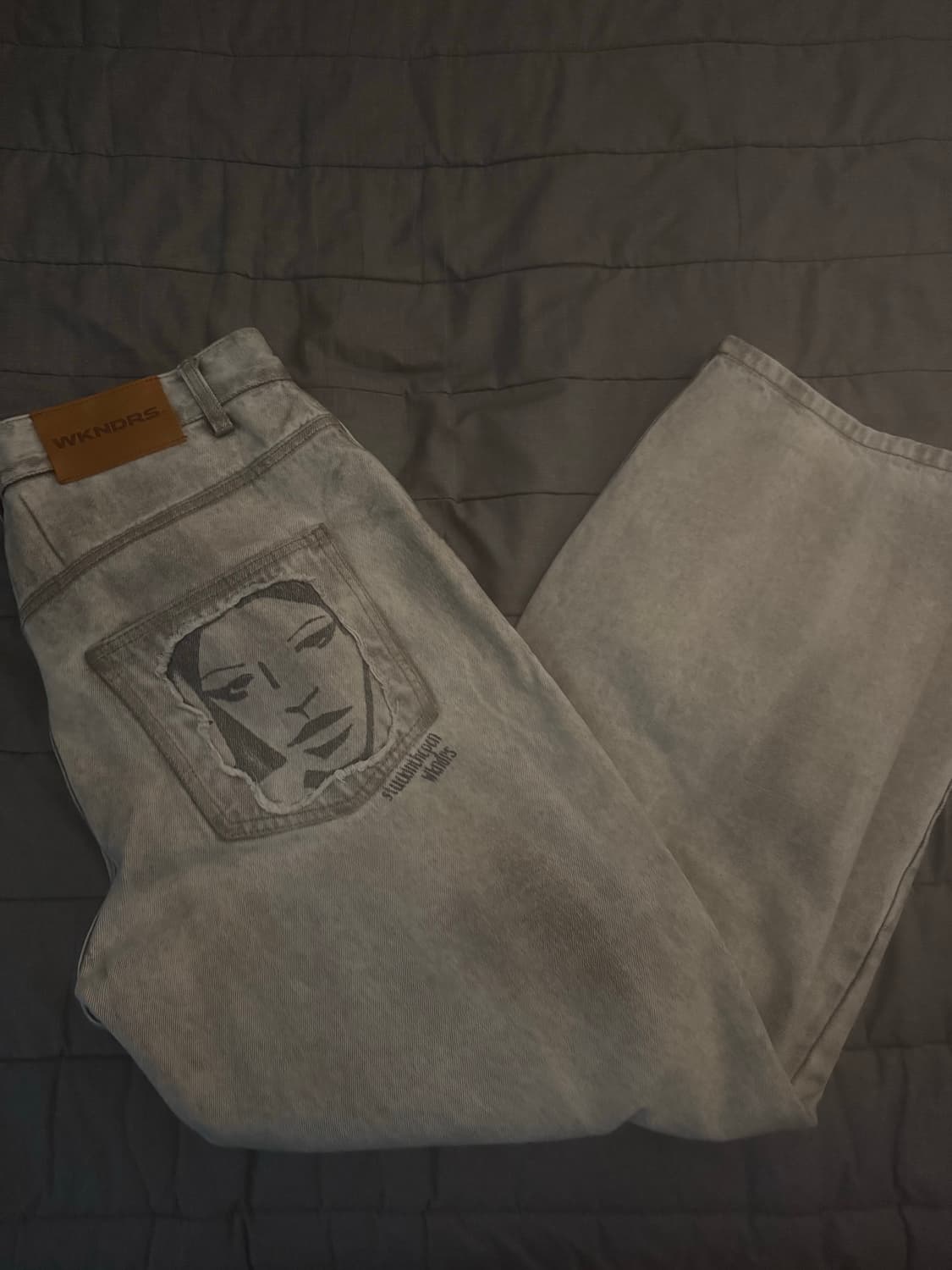 위캔더스 face denim pants(s.grey) xl 상품이미지2