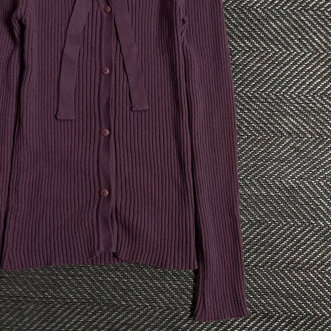 빈티지 우먼스 슬림핏 골지 초커 니트 y 3264 상품이미지3