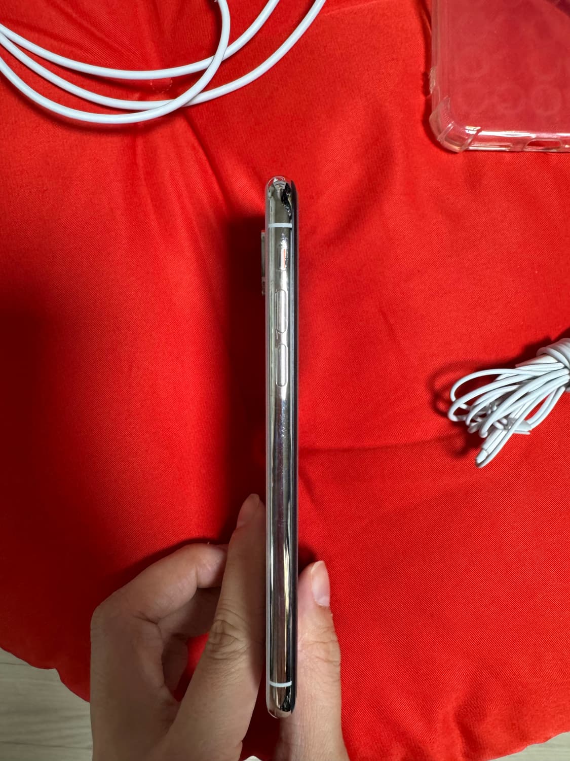 아이폰 xs 실버 64기가 해외판 무음 (배터리 100%) 상품이미지5