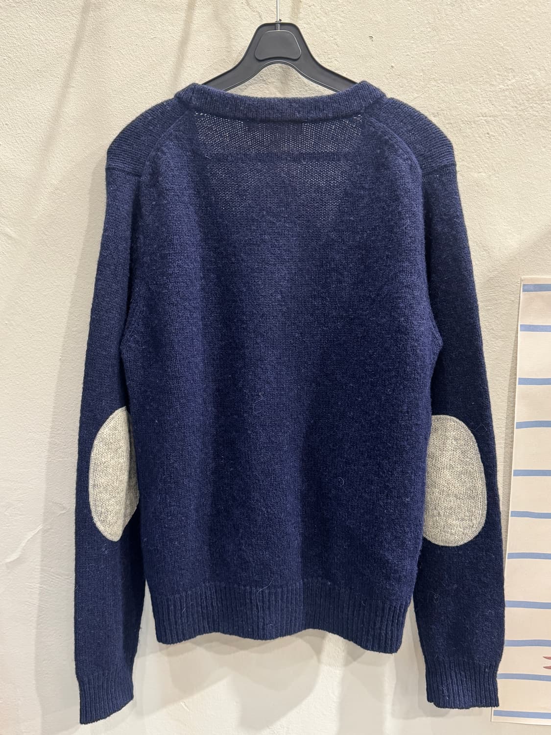 japan beams 울 패치 가디건 상품이미지6