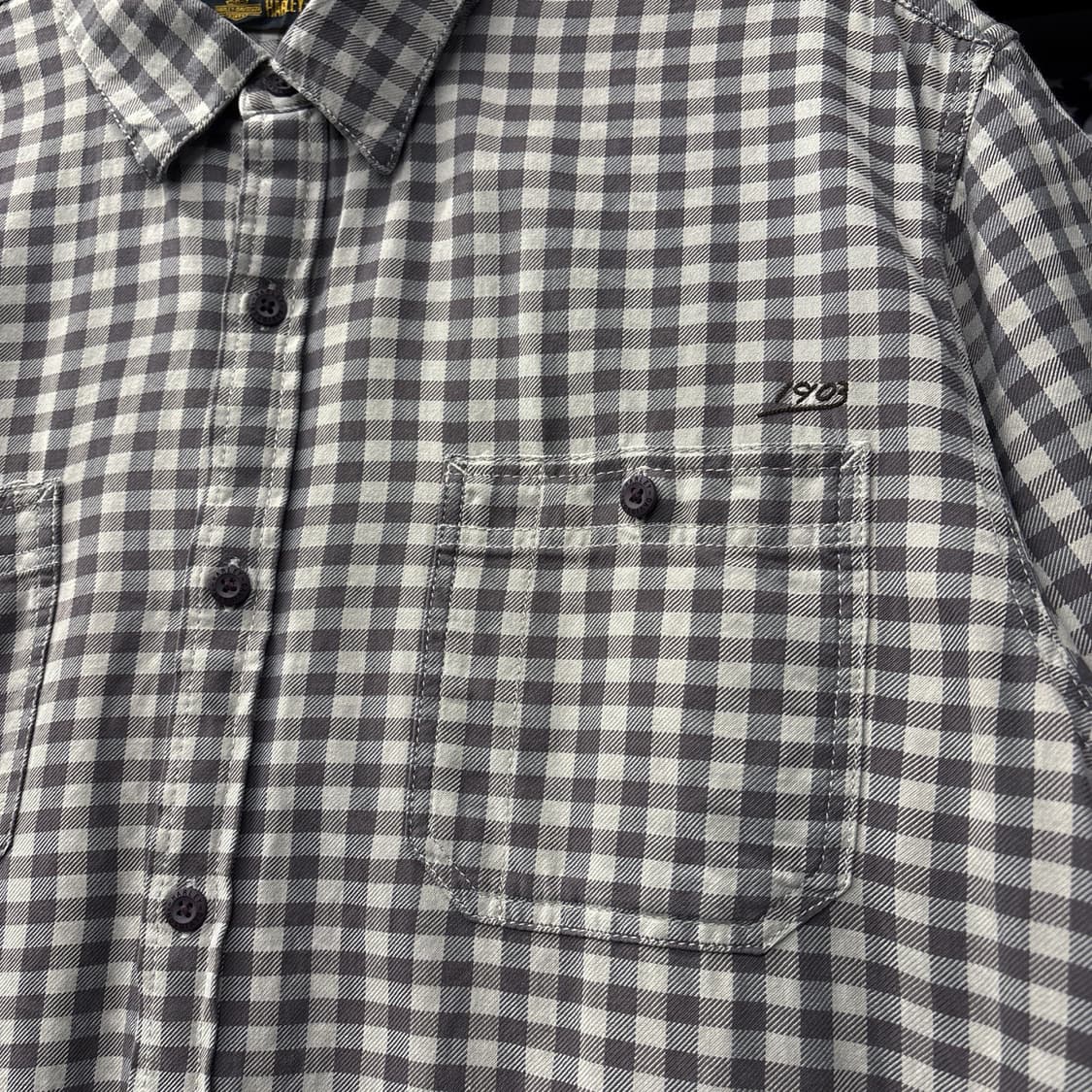 할리데이비슨 체인스티치 레터링 건클럽 체크 워크셔츠 N1156 상품이미지6