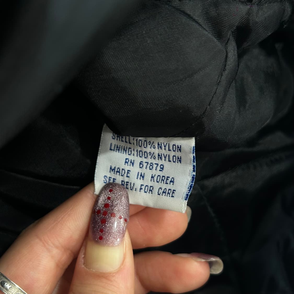 Adidas 아디다스 올드스쿨 백삼각로고 블랙 누빔 점퍼 상품이미지8