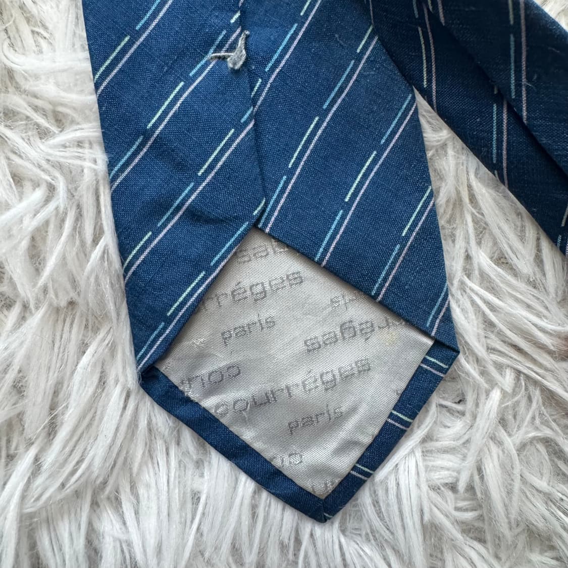 COURREGES 일본빈티지 y2k 꾸레쥬 넥타이 모리 걸 꾸레쥬넥타이 상품이미지5