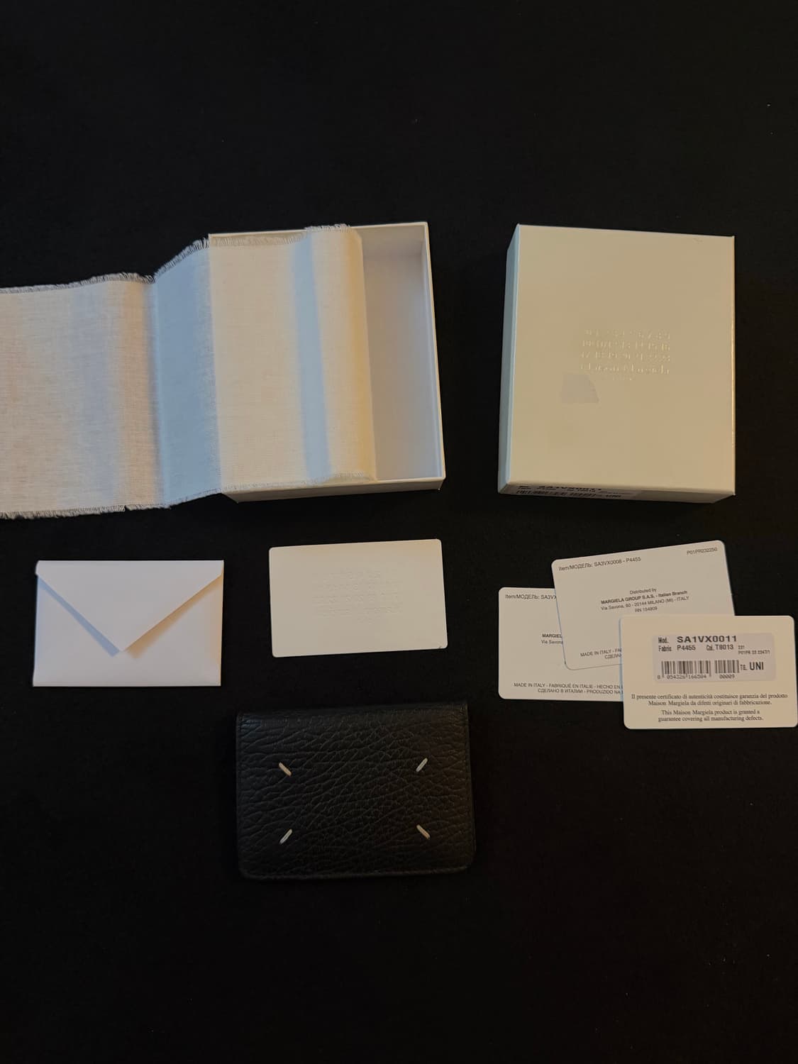 마르지엘라 가죽 카드 지갑 풀박스 상품이미지1