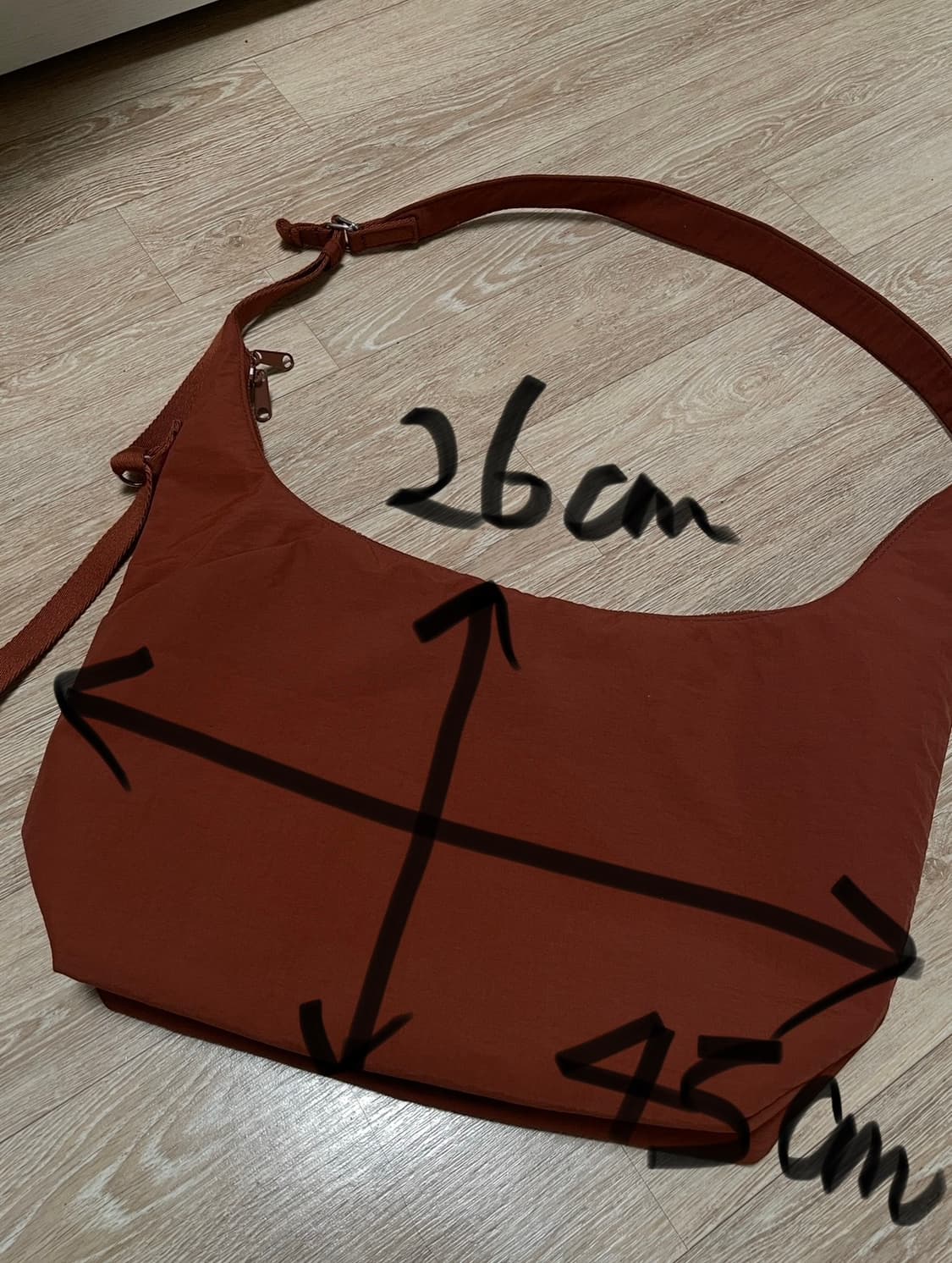 gu 코쿤 크로스백 브릭 오렌지 상품이미지5