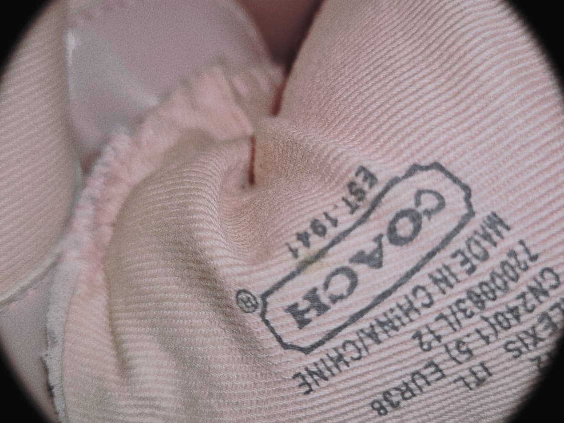 COACH 2000s Babypink wedge leather 상품이미지4