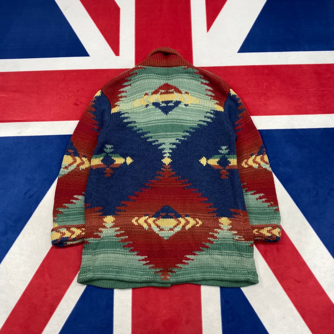 90s 랄프로렌 핸드니트 가디건 S 실측L 상품이미지5