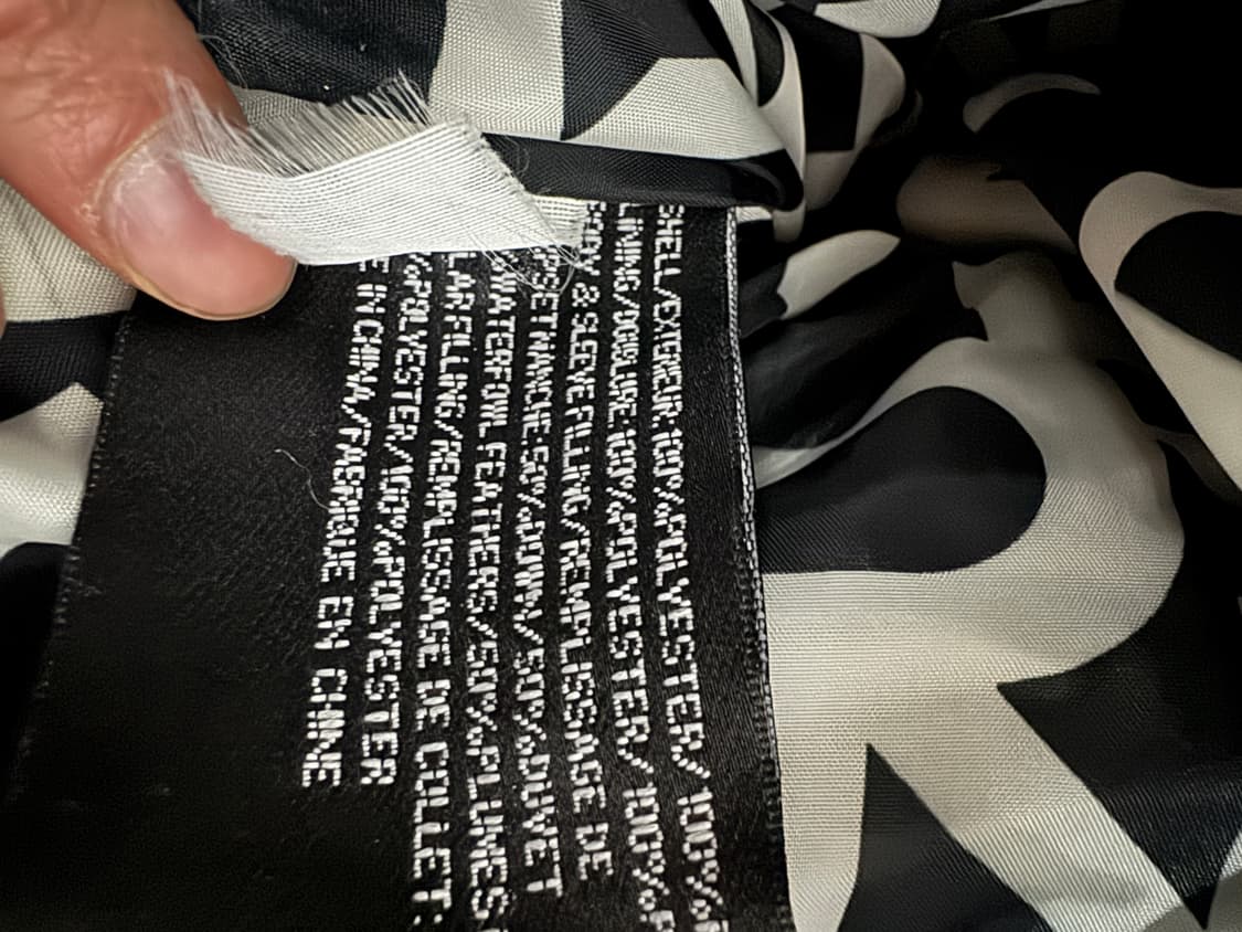 여성 DKNY 디케이앤와이 다운 롱 패딩 블랙 M 상품이미지6