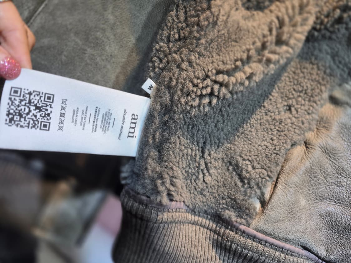 아미 램 시어링 봄버 자켓 M택포 상품이미지6