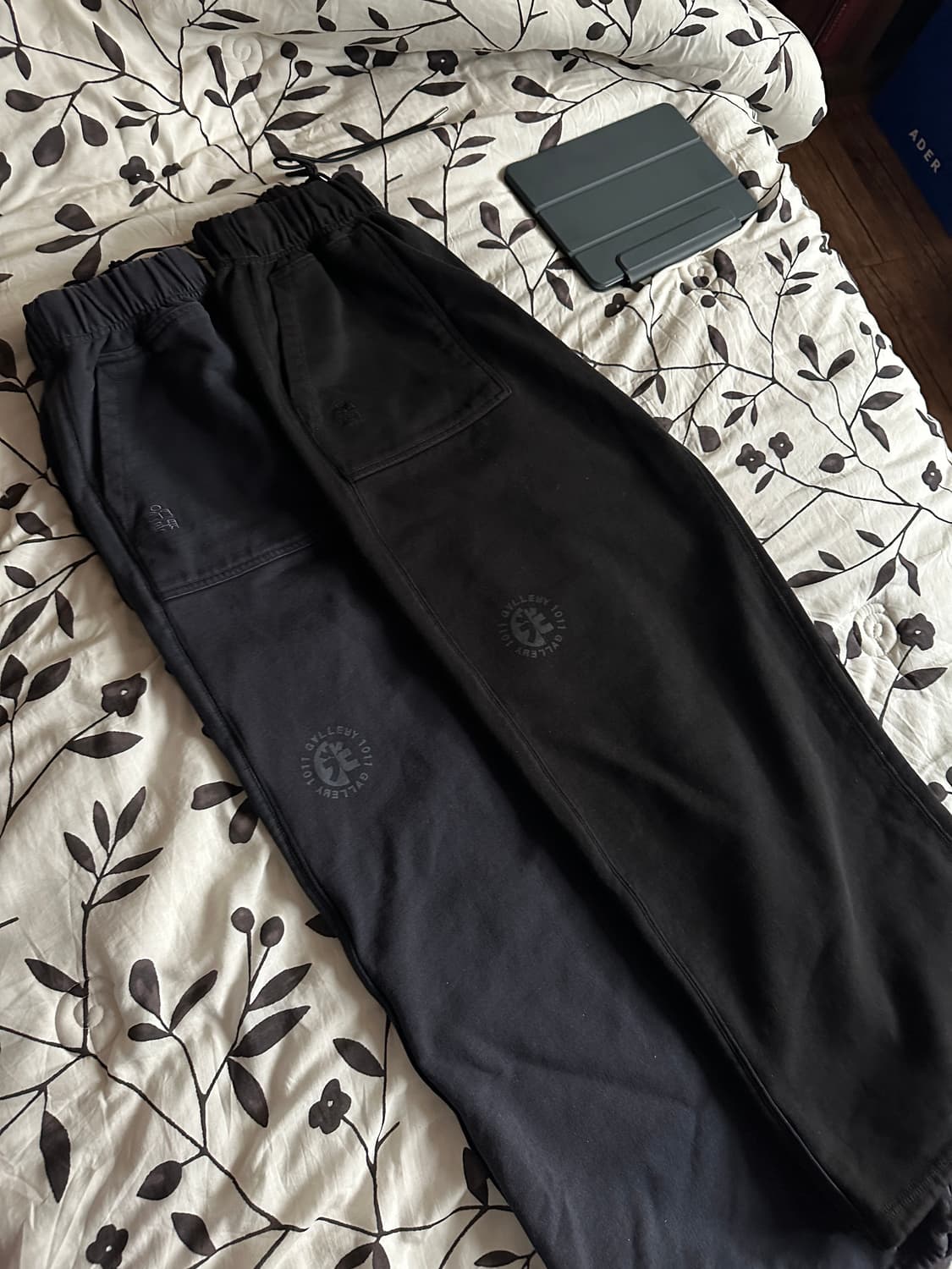 [3] 폴리테루 퍼티그팬츠 블리치드블랙 상품이미지1