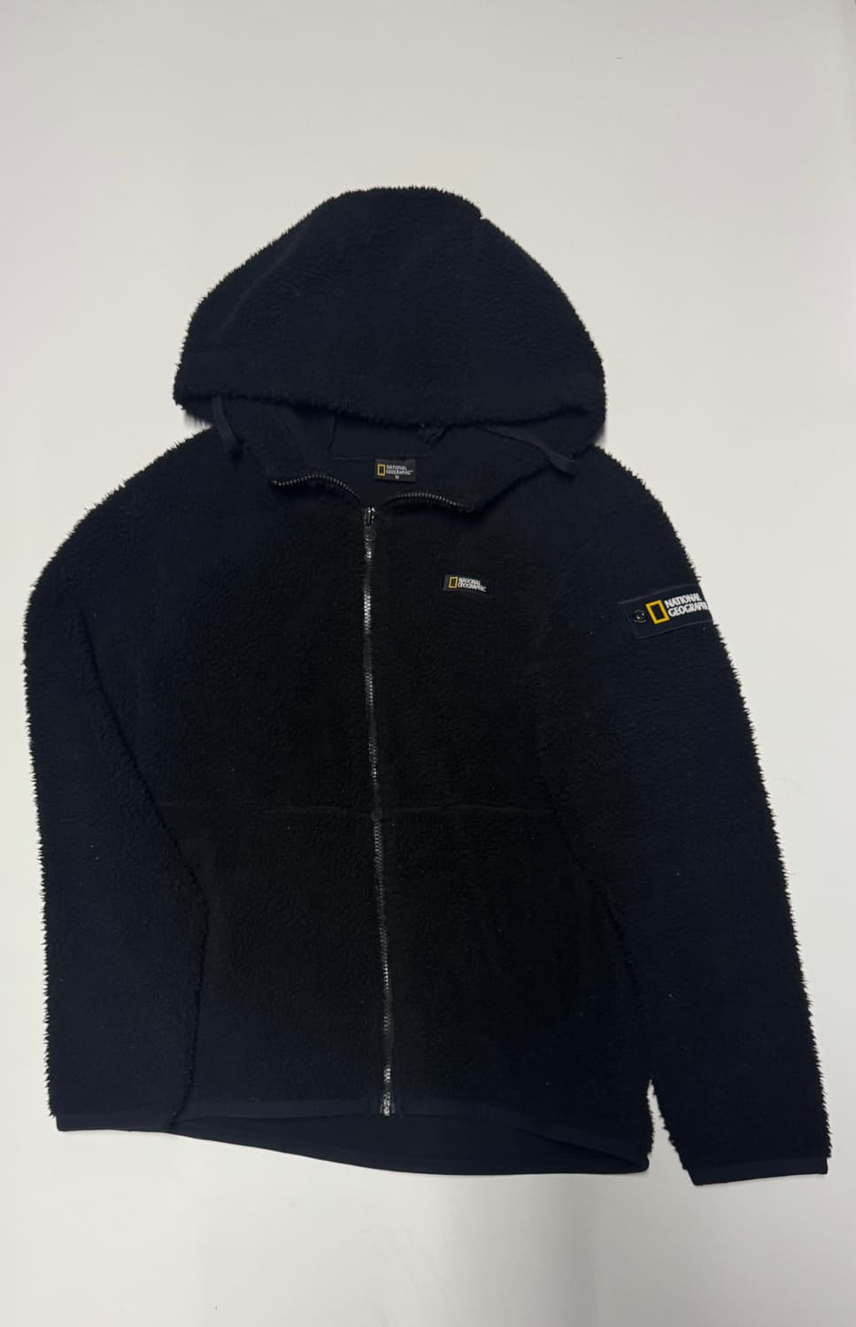 내셔널지오그래픽 리메이크 커스텀 와펜 플리스 후드 자켓 M 상품이미지1