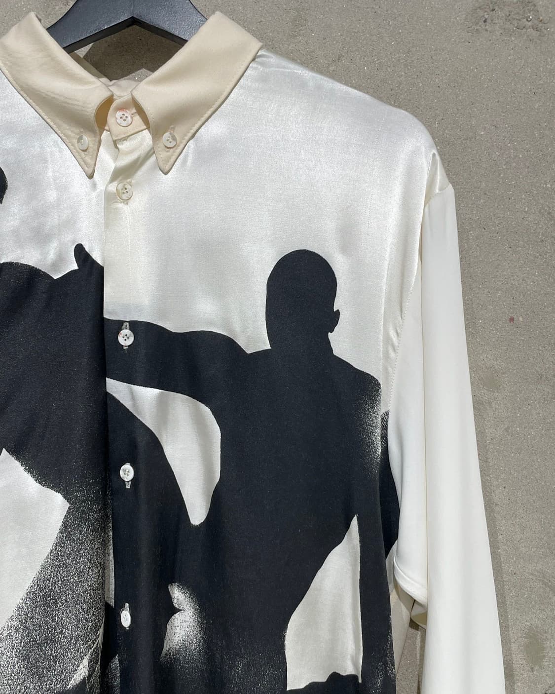 마리아노 아이보리 스톤 에이지 모비다 울 비스코스 셔츠 상품이미지3