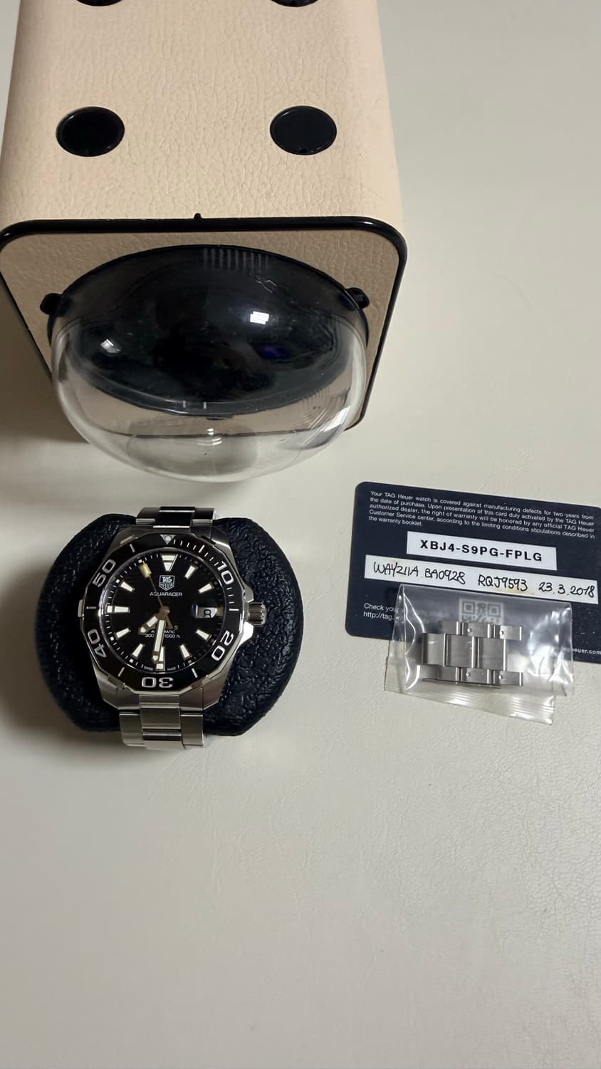 태그호이어 아쿠아레이서 300 블랙 오토 41mm 상품이미지7