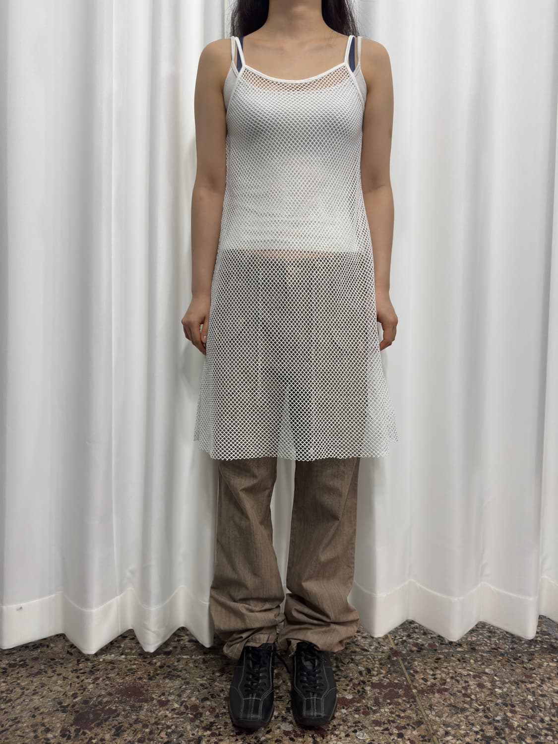 wego net sleeveless 상품이미지3