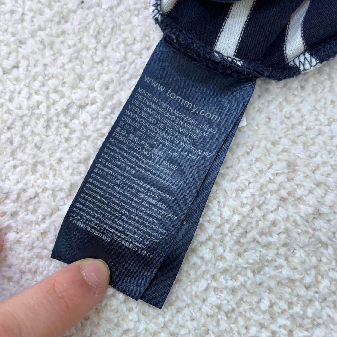 S 타미힐피거 슬림핏 반팔 티셔츠0304E 상품이미지4