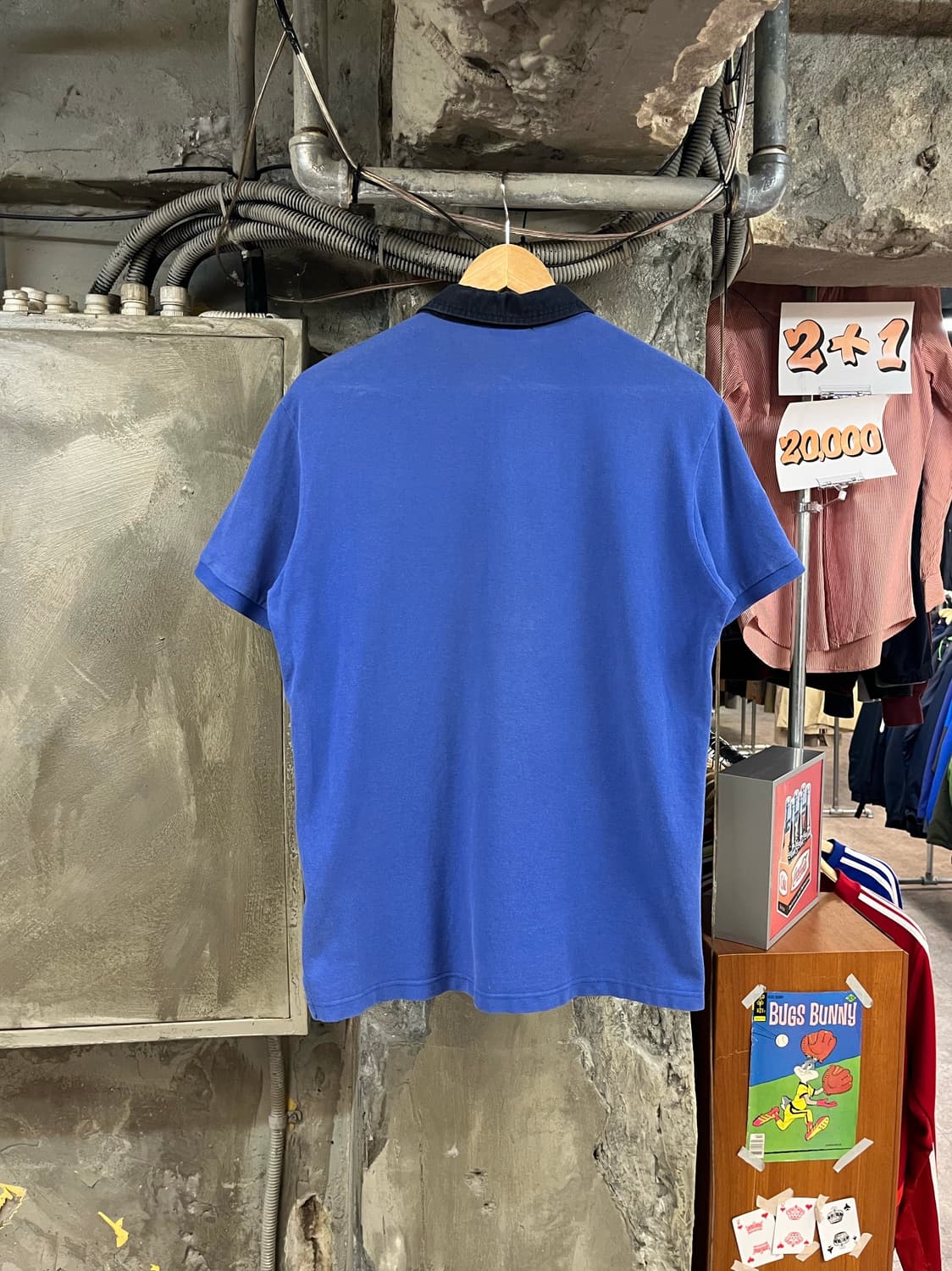 폴로 랄프로렌 빅포니 반팔 카라티 블루 L #csz3151 상품이미지2