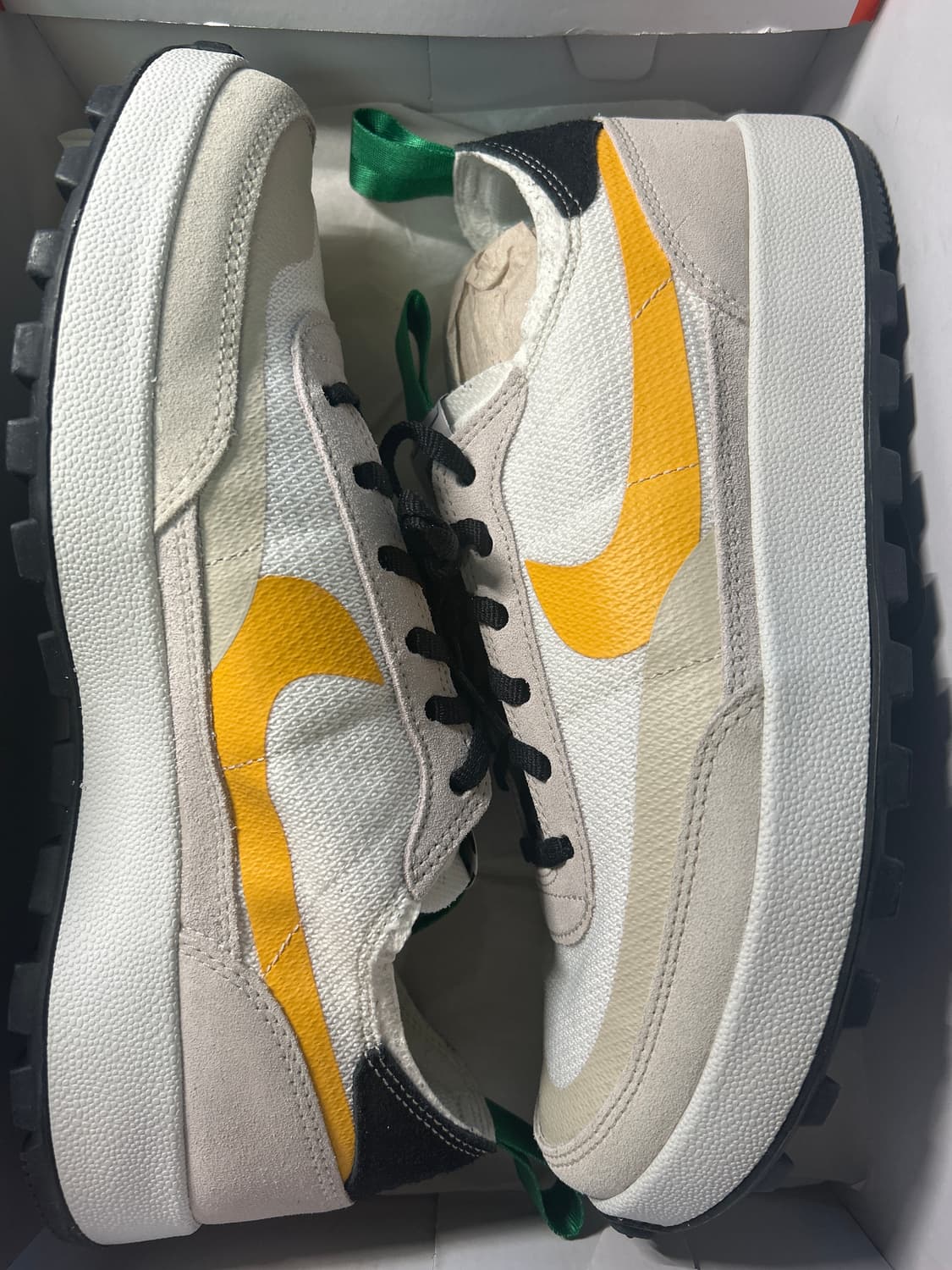 275) 나이키 x 톰 삭스 제너럴 퍼포즈 슈 파인 그린 유니버시티 골드 상품이미지3