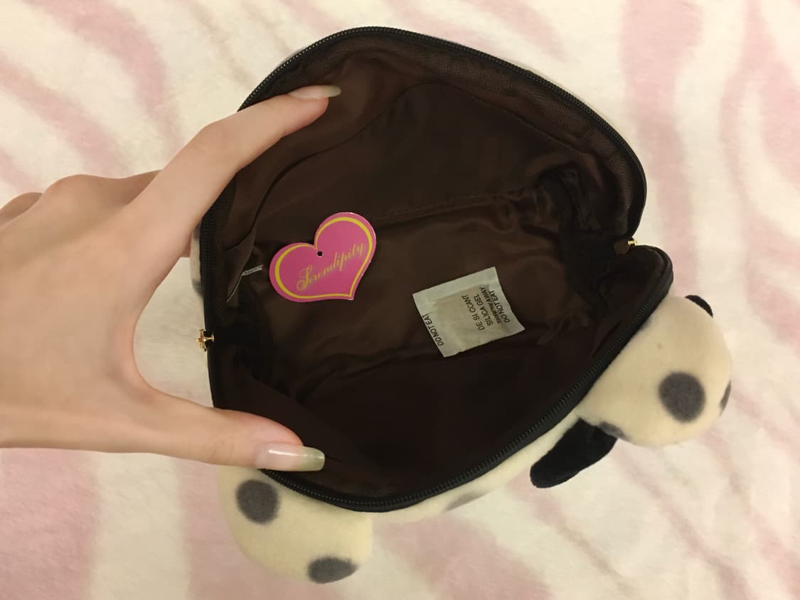 라떼갸루 도트 바닐라 쿠마 리본 파우치 뽀실뽀실 핀터레스트 헤이세이 상품이미지7