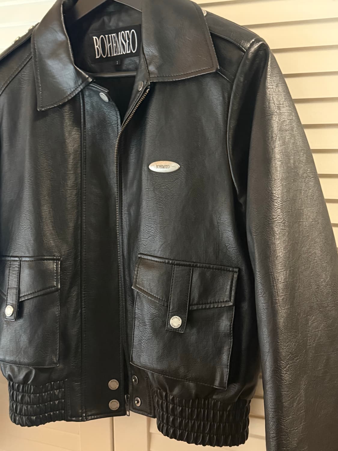 보헤미안서울 레더 봄버 점퍼  가죽자켓 상품이미지3