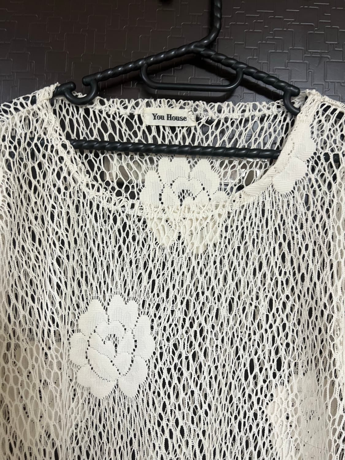 빈티디 레이스 시스루 긴팔 티셔츠 상품이미지2