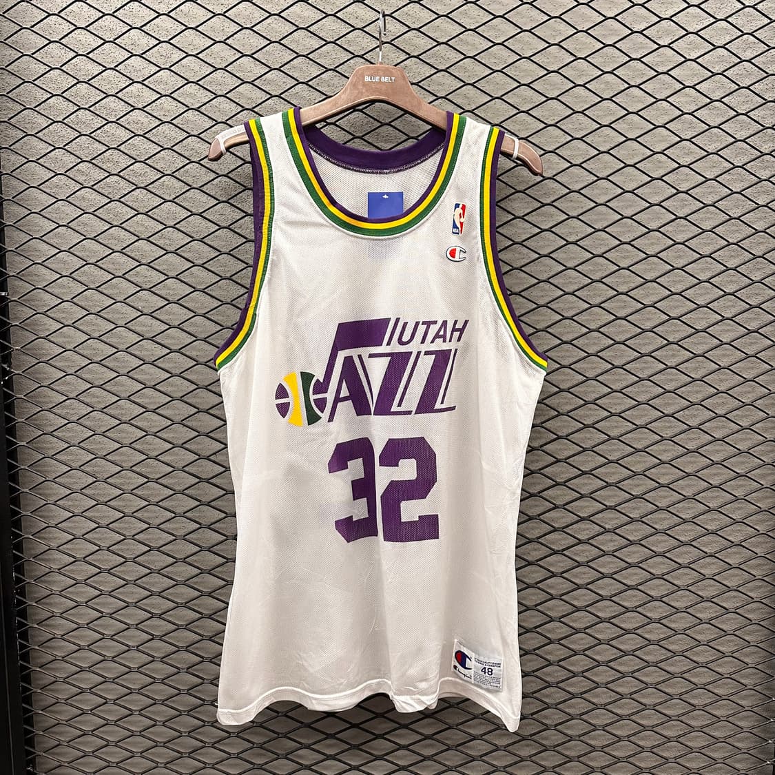NBA 유타 재즈 1991 하드우드 클래식 스윙맨 화이트 민소매 져지 3 상품이미지2
