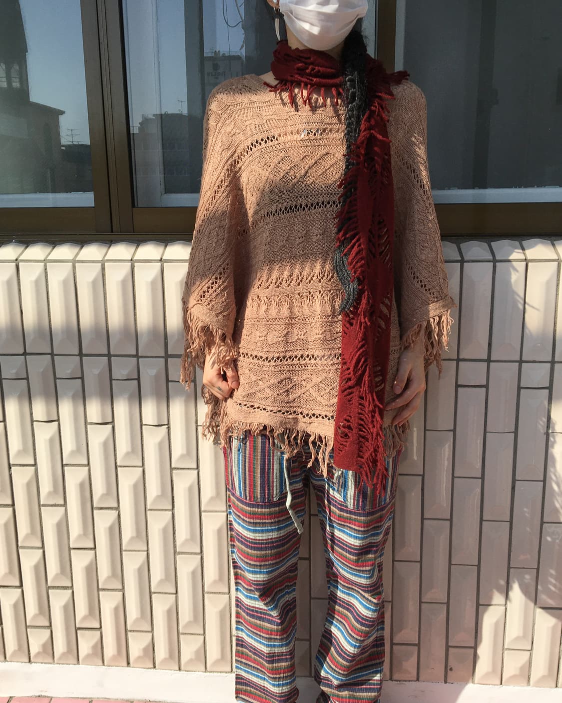 punching fringe muffler 상품이미지2