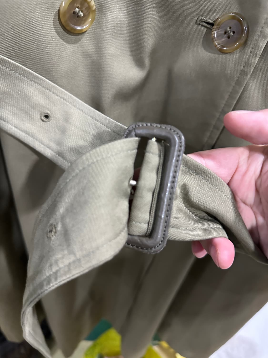 버버리 매장판 내피풀세트 롱 더블트렌치코트 카키100사이즈 상품이미지6