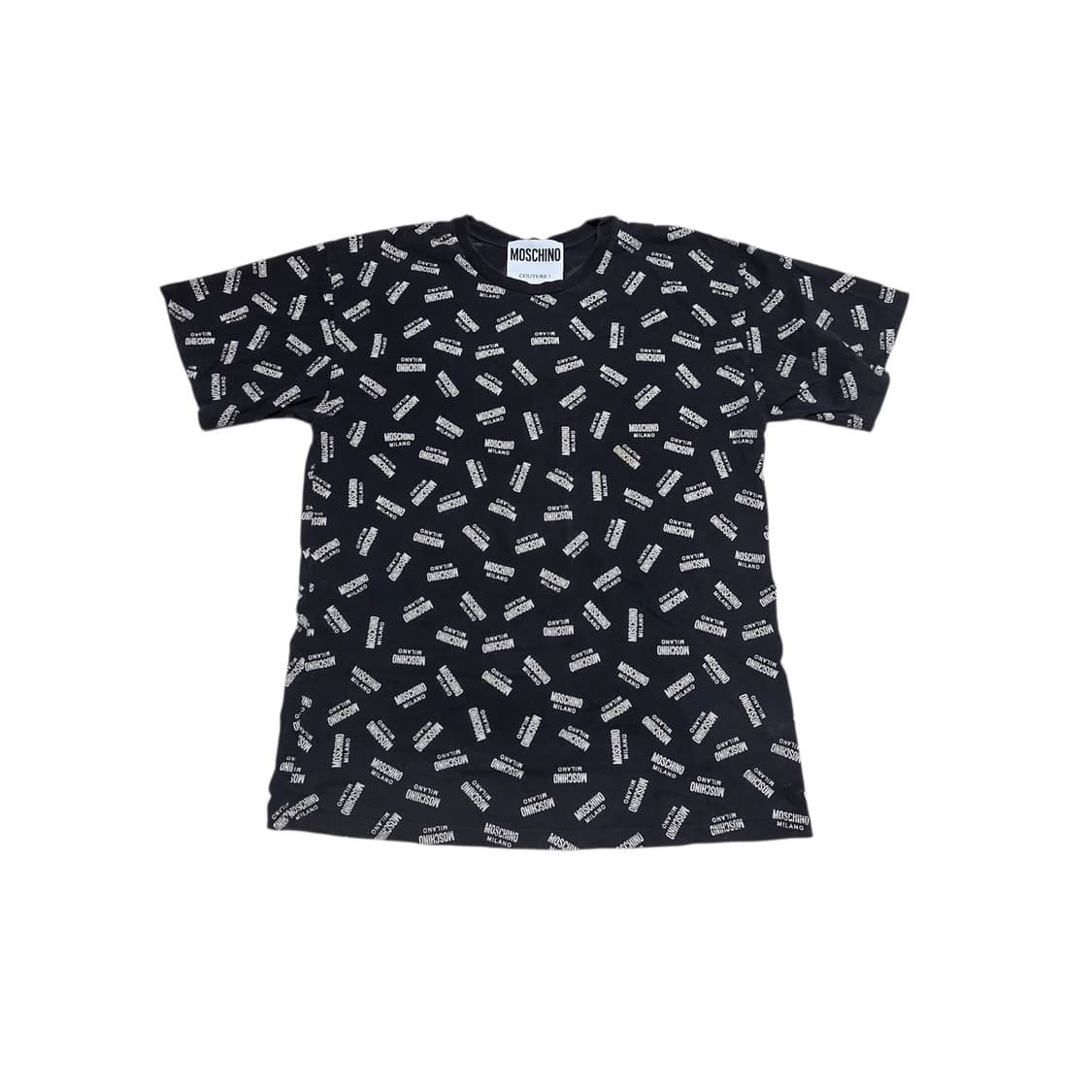 Moschino 모스키노 프린트 반팔 라운드 티셔츠 상품이미지1