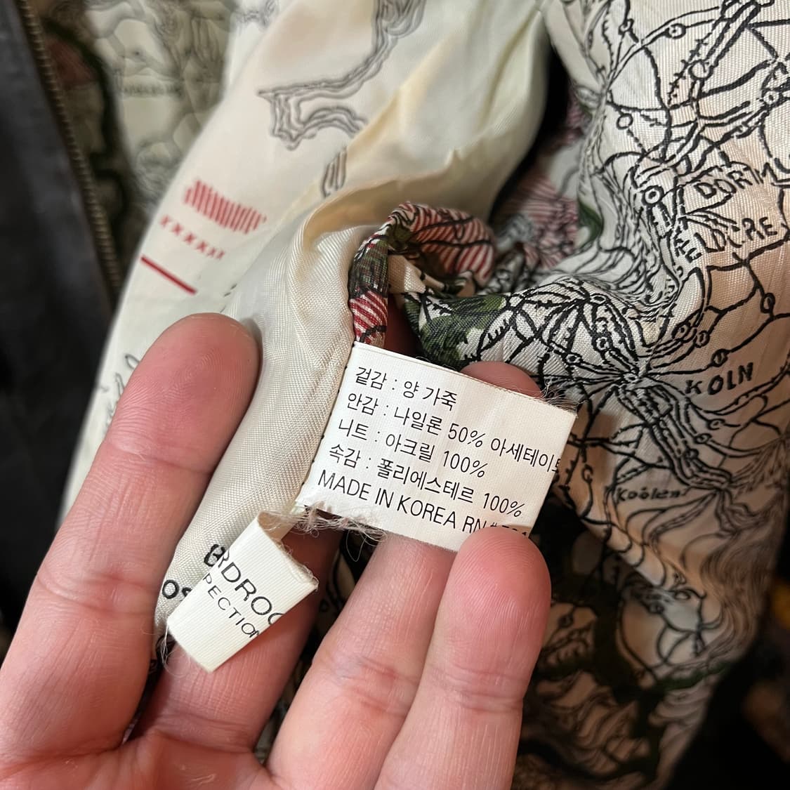 90s 하드락카페 서울 A-2 가죽 플라이트 자켓 상품이미지10