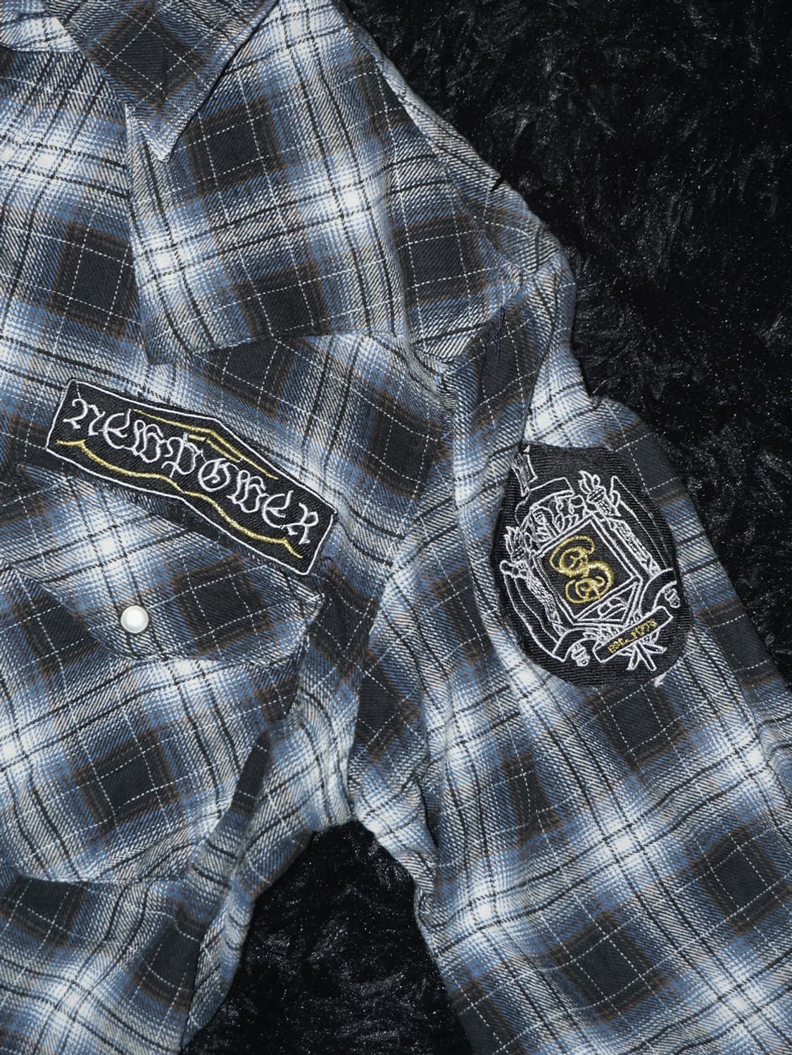 00s punk patch flannel  상품이미지2