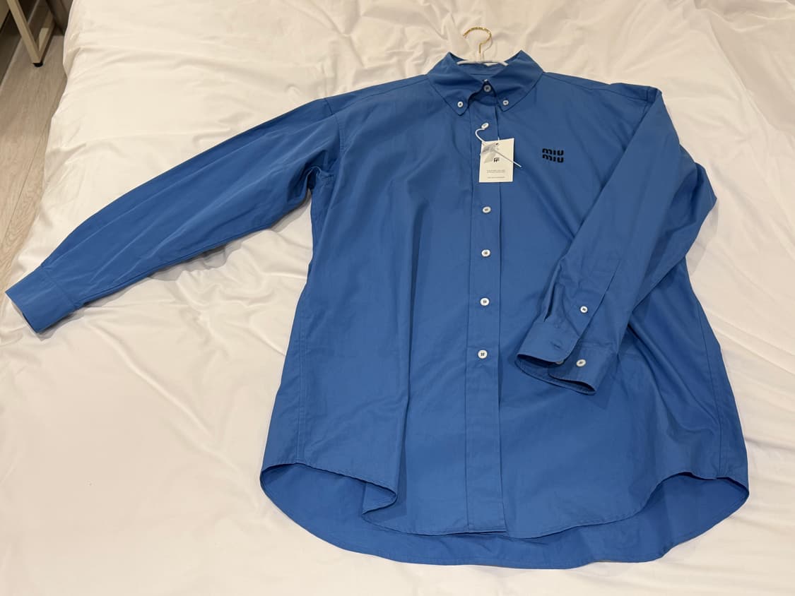 미우미우 오버사이즈 포플린 셔츠 38 상품이미지2