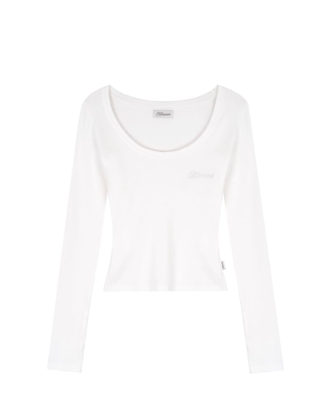 클리시어 베이직탑 화이트 상품이미지3