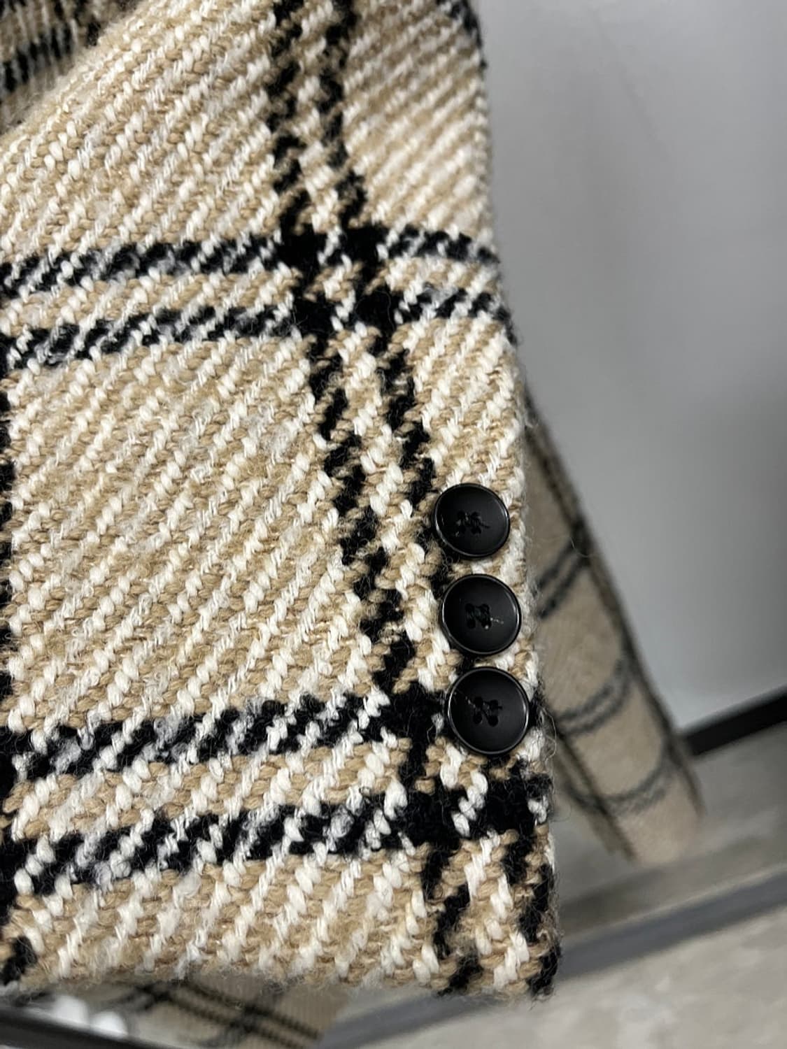 여) 마쥬 체크 울코트  상품이미지5