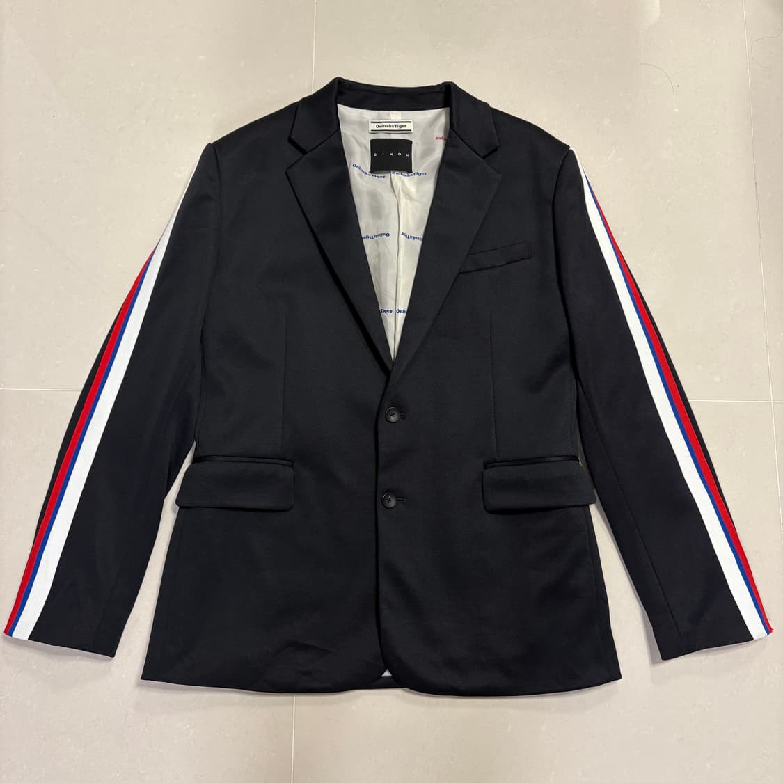 정품 오니츠카타이거 X 치노 사이드라인 블랙 블레이저 자켓 상품이미지6