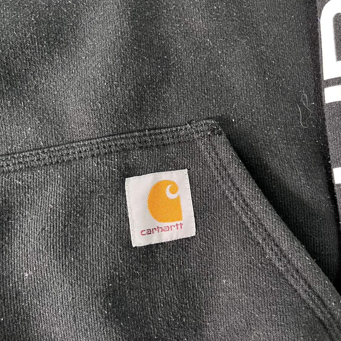 100 칼하트 사이드라인 블랙 후드티 상품이미지4