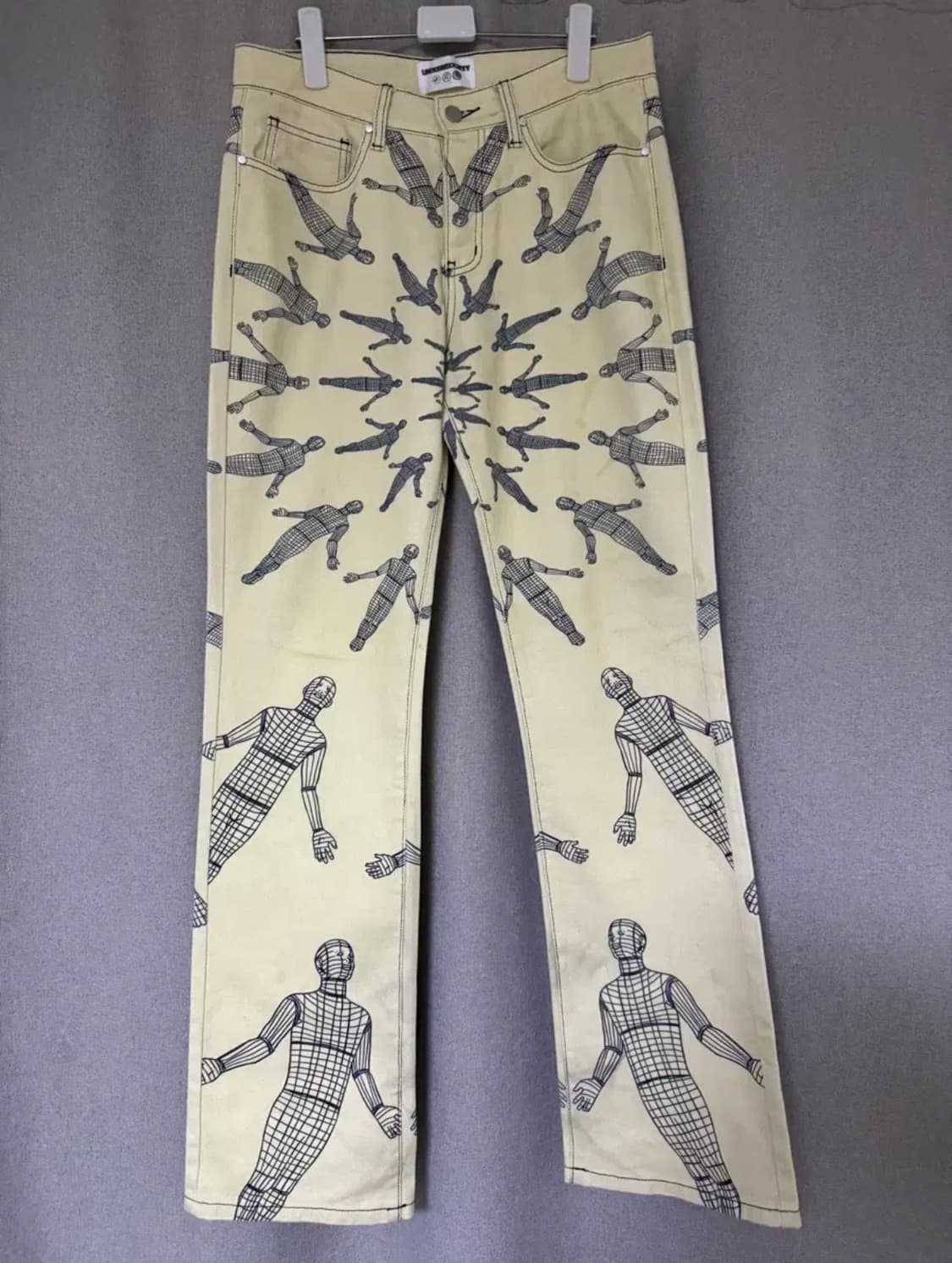 언본소사이어티 14OZ 데님 팬츠 크림 32size 상품이미지1