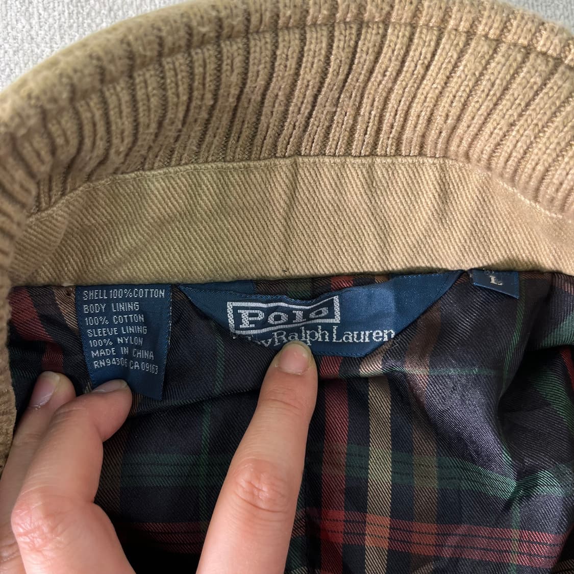 105 폴로랄프로렌 헤링턴 90s 스웨이드 자켓 상품이미지3