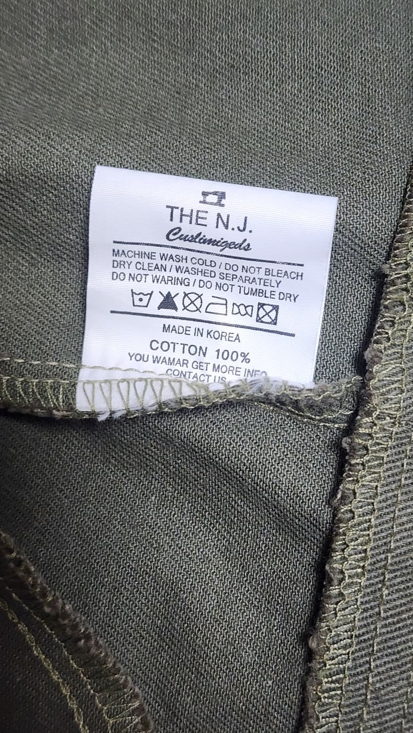 N.J. CLOTHING COMPANY 카키 코튼 셔츠 자켓 상품이미지4