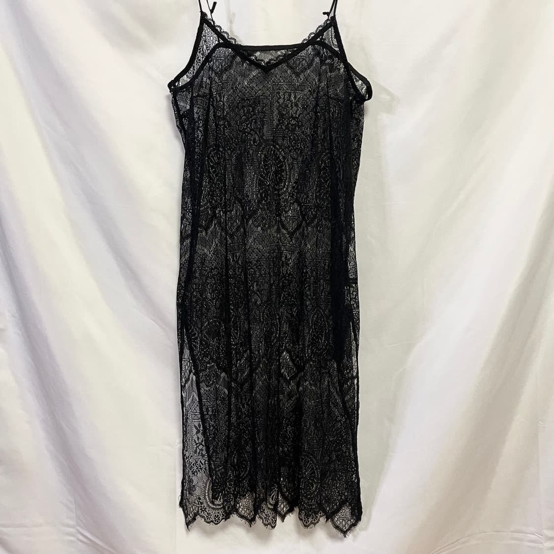 블랙 레이스 슬리브 상품이미지2