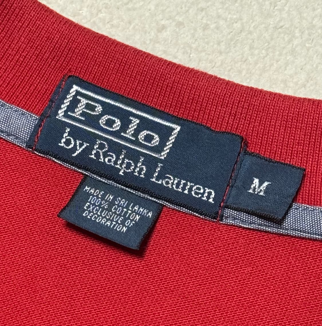 폴로 랄프로렌 빅포니 성조기 레드 네이비 반팔 상품이미지5