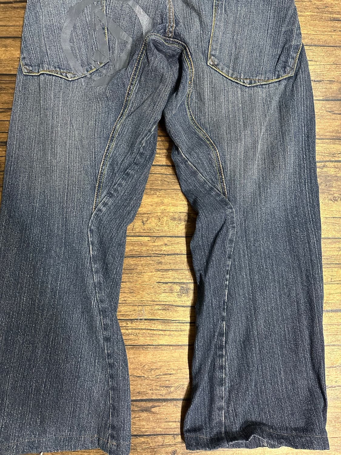 볼컴 VOLCOM Y2K 스톤로고 백스트랩 데님 팬츠 청바지32 상품이미지2