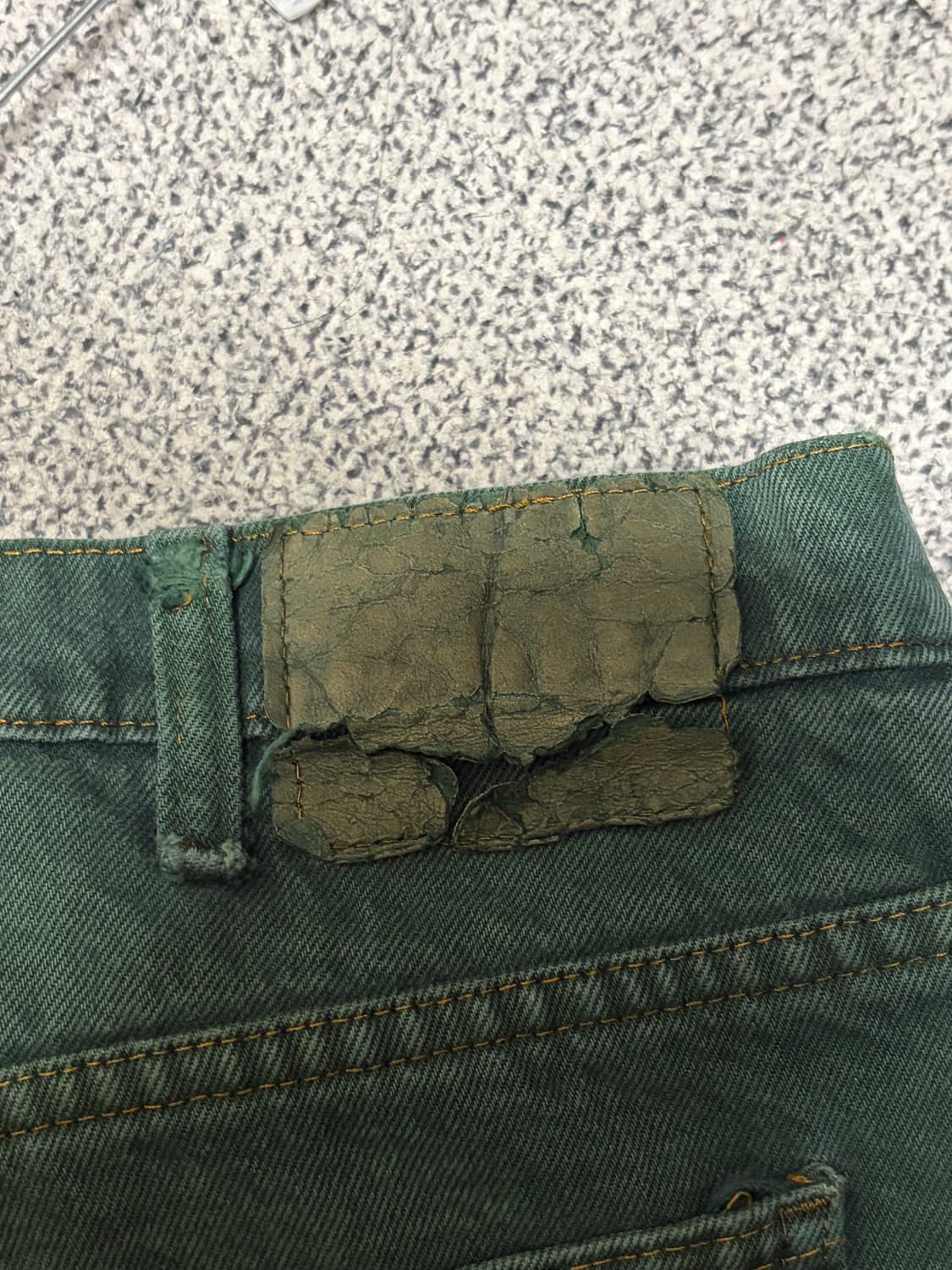 [34] 오렌지탭 리바이스 517 오버다이 그린 데님 상품이미지4