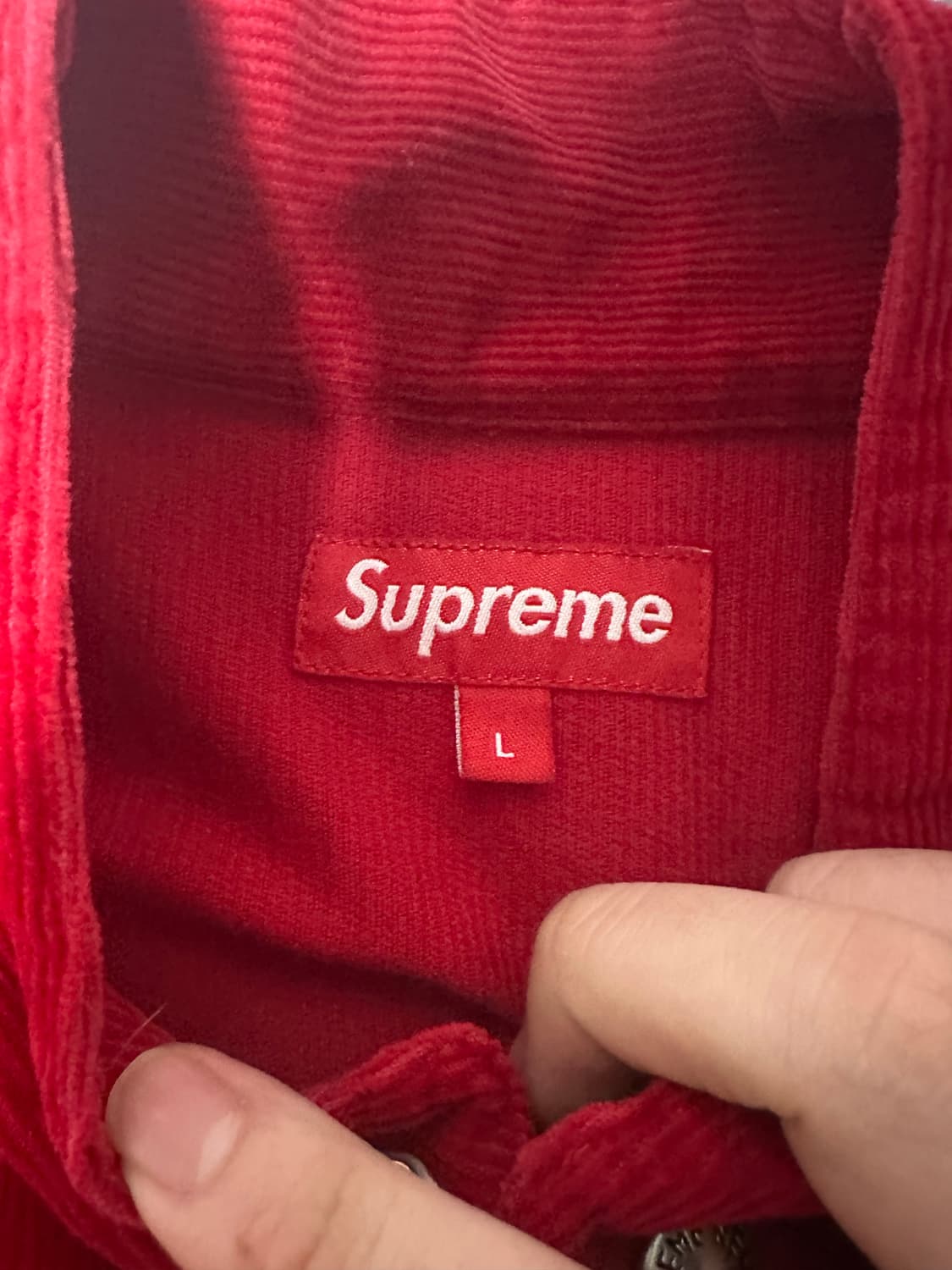 슈프림 코듀로이 스냅 풀오버 12ss 상품이미지5