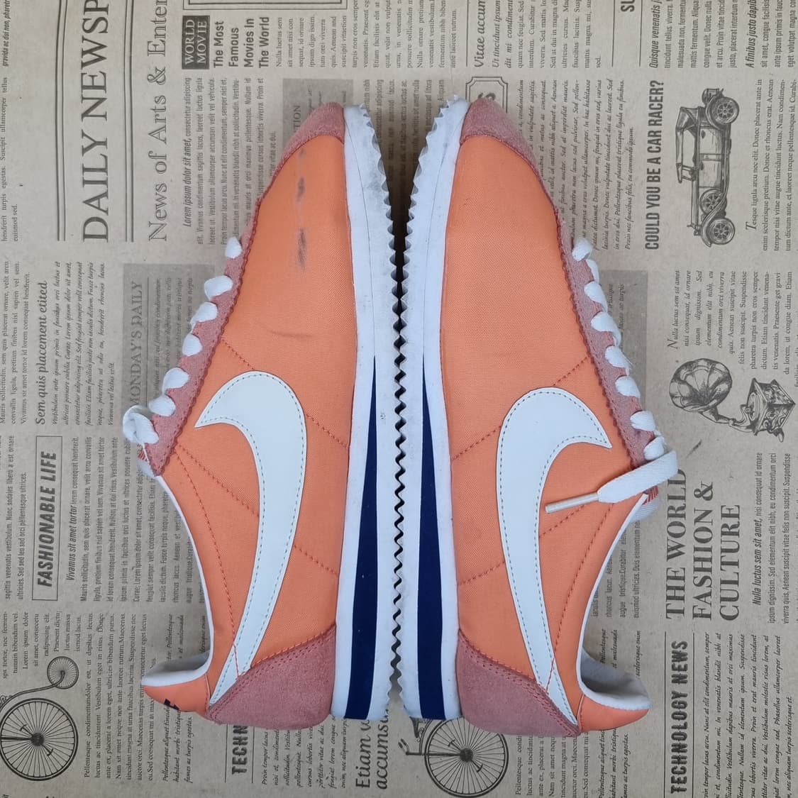 나이키 코르테즈 주황 여성운동화235  상품이미지5