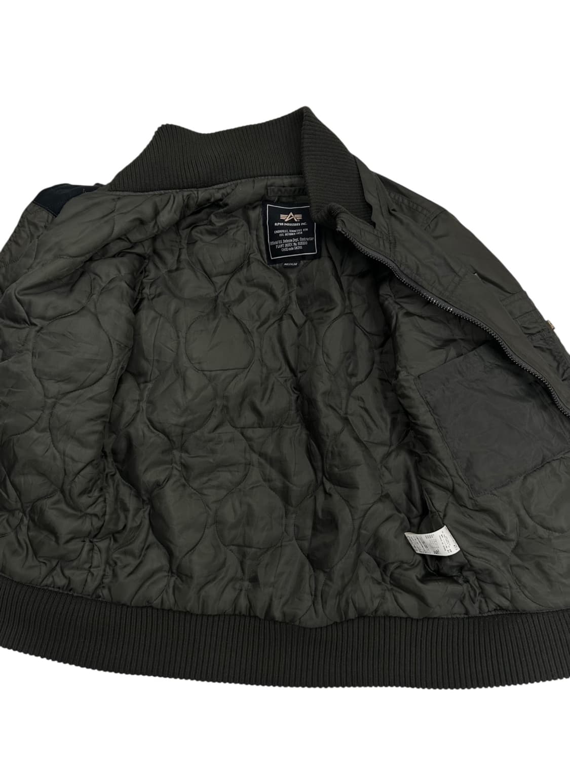 알파인더스트리 플라이트자켓 세이지그린 (M)  상품이미지8