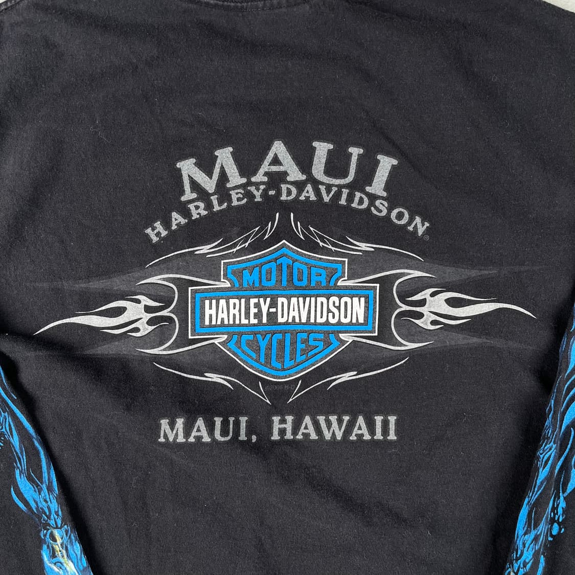 빈티지 할리데이비슨 클로운 플레임 롱슬리브 상품이미지6